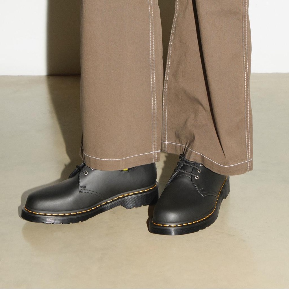 Dr. Martens Black Leather 3-Eye Oxford Shoes